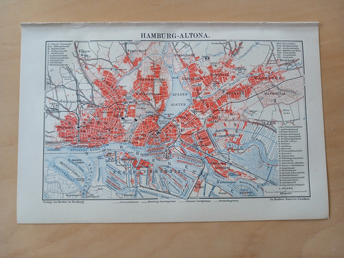 Landkarte stadtplan um 1905 - -,