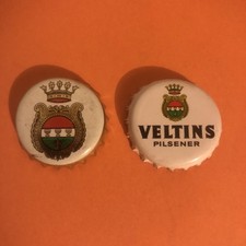 2 sehr alte Kronkorken der Brauerei Veltins / 80er Jahre? / RARITÄT!