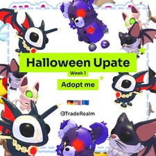 Adopt me Pet HALLOWEEN PATCHYS ARCADE NEW UPDATE / Kitty Bat Dra /PHANTOM DRAGON