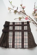 Daks London ★ Designer Faltenwickelrock mit Schnallen ★ Gr. 100 (3 Jahre) ★