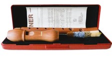 Blockflöte HOHNER Sopran barock Birnbaum?, Birne? mit Etui neuwertig