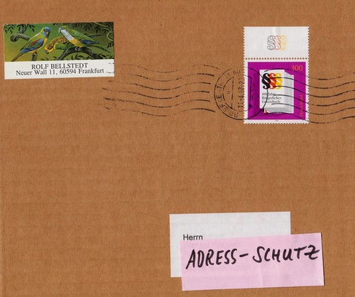 Brief mit rollstempel - brief,