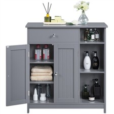 Badezimmerschrank Unterschrank mit 1 Schublade & 2 Türen & 3 Regalen wie Neu