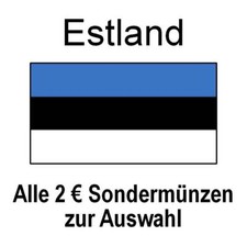 Estland - alle 2 Euro Sondermünzen Gedenkmünzen - alle Jahre - bankfrisch unc.