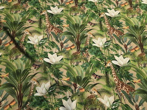 Viskose jersey giraffe sommer - viskose,
