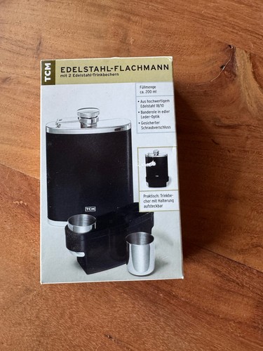 Tcm flachmann edelstahl ovp - tcm,