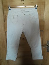 Damen  Capri Jeans - Hose *** CASA BLANCA *** stretch weiß Gr. 38 Top Zustand