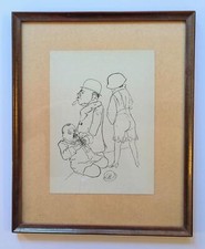 George Grosz - Ernst Toller - Berlin - um 1920/30 - Bild im Rahmen 