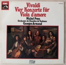 Vivaldi Vier Konzerte für Viola d'amore - Pons Armand   HMV  1973  LP Vinyl