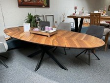 Esstisch Tisch Ellipse Walnuss