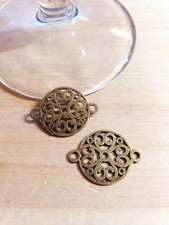 2 x Runde Ornament Verbinder ~