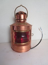 Traditionelle Positionslaterne  Bakboord Lampe Kupfer Lampe