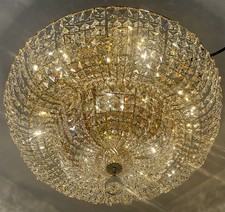  Deckenlampe Plafoniere Messing Kristalllüster Ø60cm Plafonier