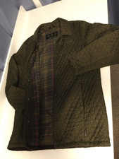 Barbour Damen Steppjacke Übergangsjacke, leicht wattiert, Gr. 40, oliv