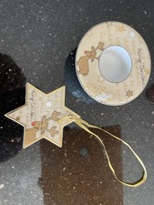 Teelicht und Porzellananhänger Arzberg Santas Reindeer/Merry Christmas