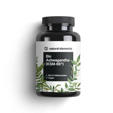 Bio Ashwagandha (KSM-66®) Kapseln - 180  Kapseln_für 3 Monate