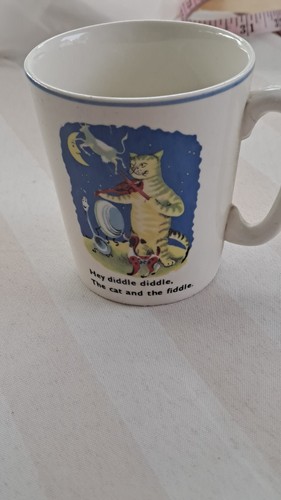 Vintage kindertasse hey diddle - kindertasse,