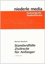 Standardfälle Zivilrecht für Anfänger von Niederle, Jan,... | Buch | Zustand gut