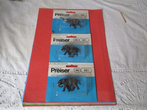 Preiser elefanten 620 621 - 3, 620,621