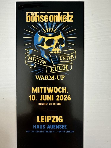 Böhse onkelz hardcover - hardcover, ticket