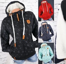 Damen Sweat Jacke Kapuze