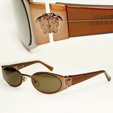 Gianni Versace 1996 Vintage kupferbraune Medusa Sonnenbrille MOD X30 KOL 53M