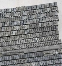 Schmalhalbfette Fraktur 16° Bleischrift Bleilettern Buchdruck Bleisatz Handsatz