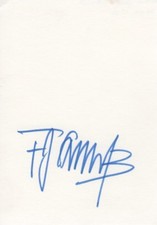 Franz Josef Strauß Autogramm