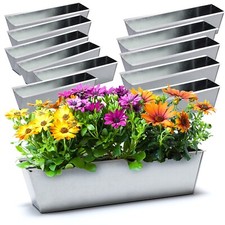 12x Zink Blumenkasten