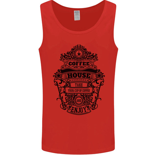 Kaffee haus herren tanktop - kaffee,