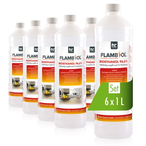 Bioethanol premium 6x1l - 96,6%,