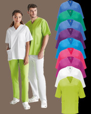 Damen Herren  Schlupfkasack  OP-Kleidung   Schlupfjacke Altepflege Kasack Unisex