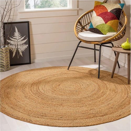 Jute teppich rund 60cm - rund,