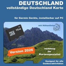 DEUTSCHLAND Karte Topo