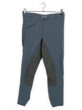 Cavallo Damen Reithose Gr. 44 Blau Gestreift Sportlich Polyester Elasthan