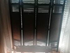 Nur Abholung... 2 x Echthholz Paravent mit geflochtenen Basteinsatz, TOP 