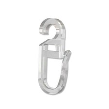 Überklipshaken mit Faltenlegehaken, transparente Faltenhaken für Gardinenringe