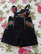 Vintage 1960s Black Lederhosen
