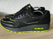 Nike Air Max 1 Cut Out PRM Black Volt Leather EUR 40