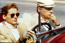 Brille mit Goldrand - Philippe Noiret - 12 Dias - 5x5cm gerahmt (6643)