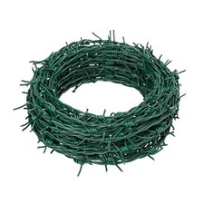 Stacheldraht Natodraht Klingendraht Sperrdraht Absperrdraht Weidezaun 25m Grün