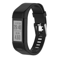 Ersatz Armband für Garmin Vivosmart HR Plus Fitness Tracker HR+ Schwarz Silikon