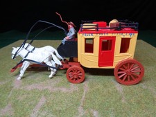 Timpo Toys "Postkutsche der 1. Generation mit blauer Aufschrift"