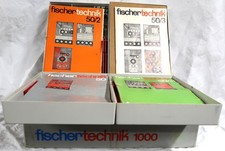 Konvolut Fischertechnik, graue/rote Bauteile, Kästen 50, 50/1, 50/2, 50/3 im Kas