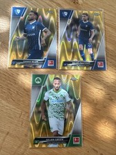 Topps Chrome Bundesliga 3 Card Gold Lot Blum, Pantovic, Green Fürth/ Bochum