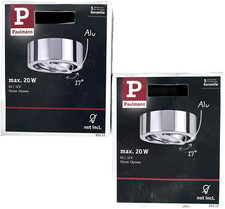 3 Stück Paulmann Einbauleuchten Chrom schwenkbar Möbel Spot G4 12V R942