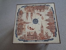 Antiker Kachel-Beistell -Tisch