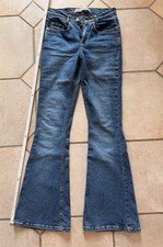 Jeans Schlaghose Flare Big Blue 26 32 Su Ann Blau