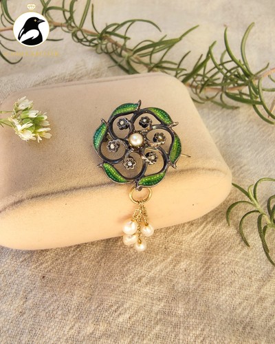 Antike jugendstil brosche - antike, jugendstil-brosche
