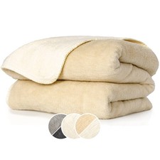 Kuscheldecke Tagesdecke Baumwolle Dralon Decke Premium Wohndecke Uni